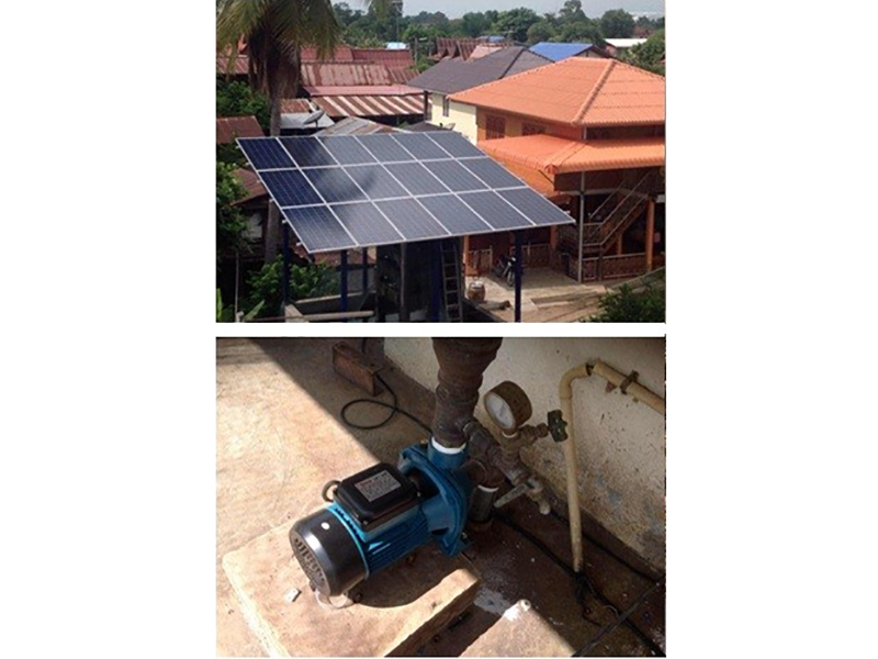 Fixed photovoltaic water pump